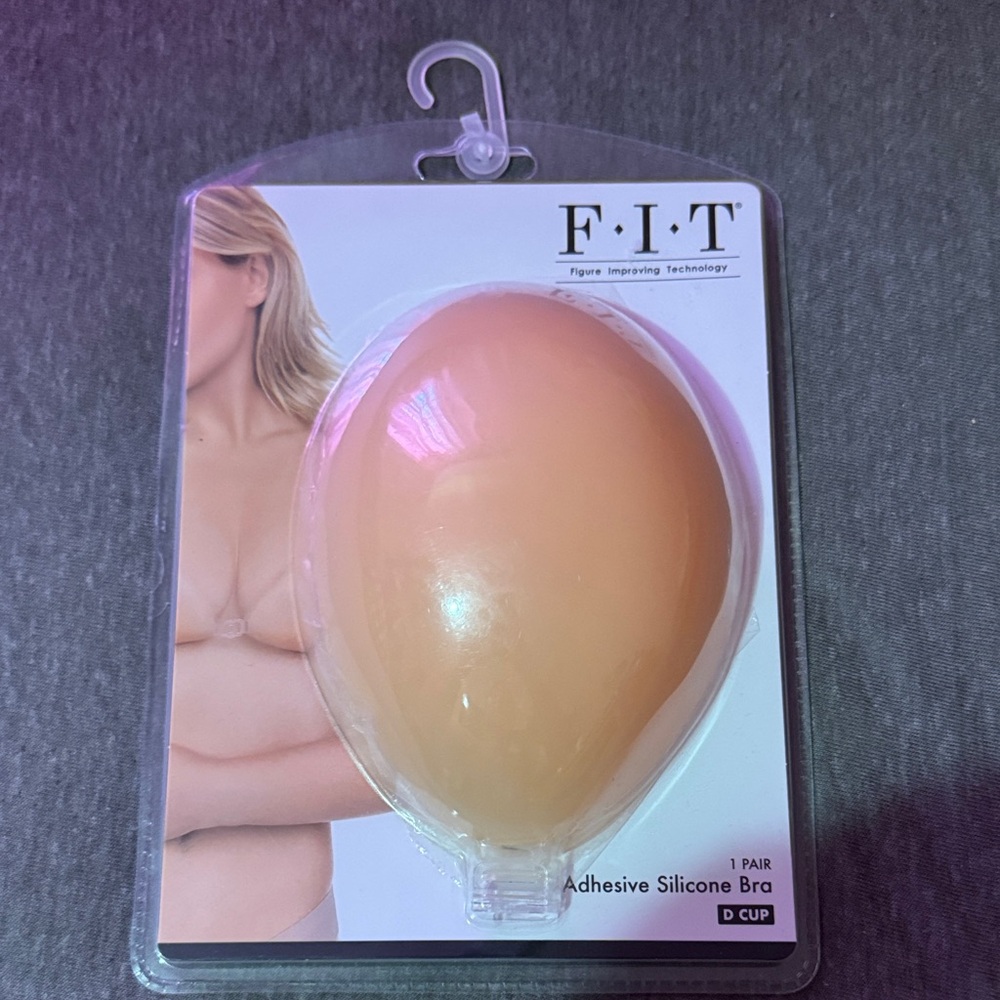 Adhesive silicone bra